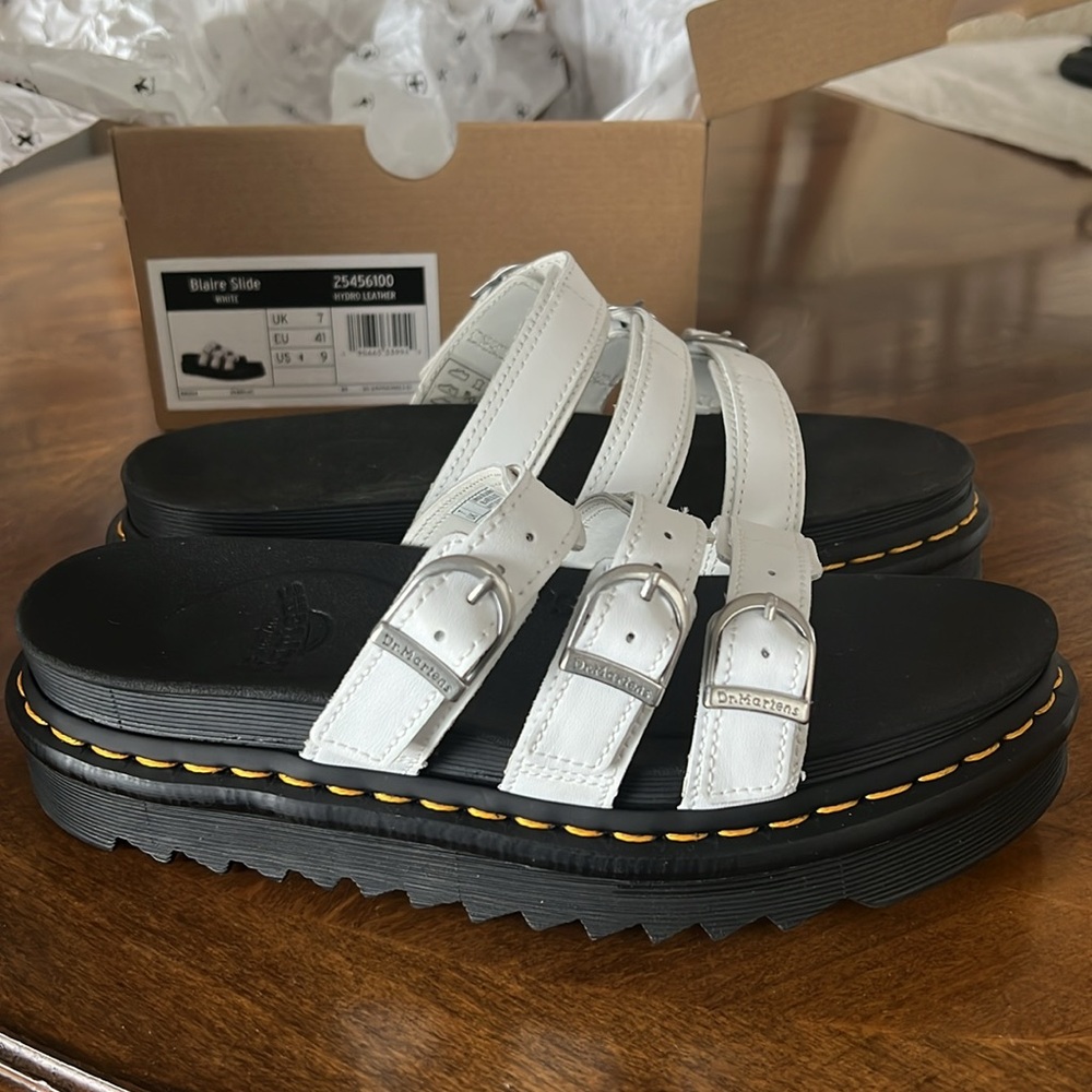 Dr.Martens Blaire Slide White - Picture 4 of 5